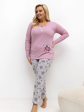 Pyžamo Plus Size Forever Pink