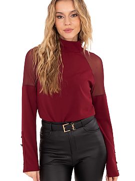 blúzka Rue Paris  Elegantná blúzka s hladkým dokončením je štýlovou voľbou ideálnou na každý deň, do práce a na príležitostné udalosti. Vyrobe