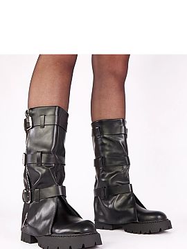 Čižmy Solea  Štýlové, nacpane čižmy vyrobené z vysokokvalitnej ekologickej kože, ktoré kombinujú pohodlie s moderným dizajnom. Model vyniká ot