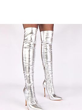 Čižmy na vysokom opätku Solea  Elegantné kozačky cez koleno, vyrobené z vysokej kvality ekologickej kože, vytvorené pre ženy, ktoré si vážia výrazný, zmyselný 