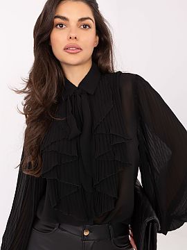 tričko s dlhým rukávom Italy Moda  Elegantná a ženská dámska košeľa, ktorá sa skvele hodí na každý deň, do práce aj na špeciálne príležitosti. Vyrobene z vysok