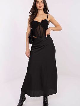 dlhá sukňa Italy Moda  Dlhá saténová sukňa s vysokým pásom je elegantná a nadčasová ponuka, ktorá sa hodí nielen na každý deň, do práce, ale aj na �