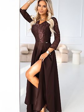 dlhé šaty Numoco  Táto dlhá šaty značky Numoco je ponukou pre ženy, ktoré radi vyzerajú elegantne, ale aj moderné a s charakterom. Horčica z ozdobnej