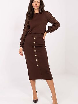 spódnica Factory Price  Elegantná pletená sukňa s hladkým vzorom, skvelá na každý deň, do práce, ale aj na špeciálne príležitosti. Vyhotovená z vysoko