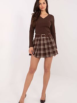 krátka sukňa Italy Moda  Tá moderná mini sukňa v klasickú kocku je ideálnou voľbou pre ženy, ktoré oceňujú kombináciu štýlu a pohodlia. Vďaka vsadeným