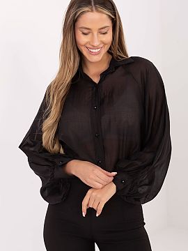 tričko s dlhým rukávom Factory Price  Táto elegantná, ľahko priehľadná dámska košeľa je štýlovým návrhom s klasickým strihom, ideálna na každý deň, do práce aj 