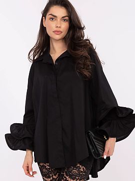 tričko s dlhým rukávom Italy Moda  Elegantná dámska košeľa s klasickým strihom je výnimočné spojenie štýlu a pohodlia. Vyrobena z vysoko kvalitnej bavlny, zabezpeču