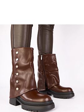 platforma topánky Solea  Čokoládové topánky s obrátenou špičkou na platforme Carla značky Gemre sú ideálnou kombináciou moderného vzhľadu, pohodlia a un