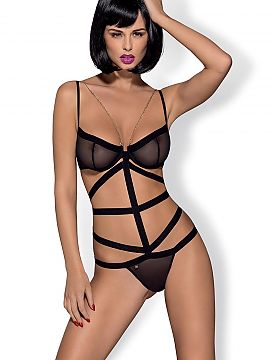 Body Obsessive  Sexi body Bondy Teddy značky Obsessive je špeciálne spojenie elegancie, zmyselnosti a moderného dizajnu. Efektná konštrukcia z jemnýc