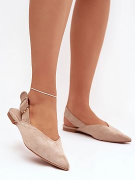 Balerinki Step in style  Baleríny pre ženy vyrobené z ekokože sú štýlovou a pohodlnou voľbou na každý deň. Model na plochom podpätku zaručuje pohodlie, 