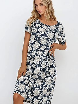 Nočná košeľa Momenti Per Me  Dámska nočná košeľa v klasickom strihu Classic je ideálnou kombináciou ženskej štýlovej, pohodlnej a kvalitnej módy. Vyrobená z 