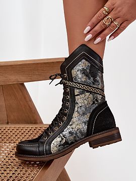 Botki Step in style  Topánky značky Maciejka sú výnimočnou ponukou pre ženy, ktoré radi kombinujú pohodlie s neotrasitelným štýlom. Vyrobené z príro