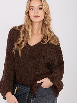 sweter Factory Price  Dámsky sveter boucle je štýlový a pohodlný návrh pre každodenné štýlové oblečenie. Vyrobený z príjemnej zmesi akrylu, viskózy