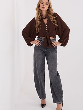 tričko s dlhým rukávom Italy Moda
