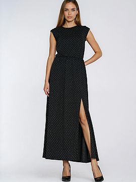 Sukňa na večer Nife  Elegantné šaty s priliehavým strihom fit, vyrobené z mäkkej pleteniny zdobené jemne lesklými flitrami, ktoré dodávajú celku výnim