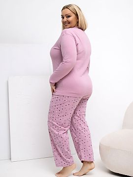 Pyžamo Plus Size Forever Pink