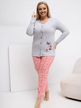 Pyžamo Plus Size Forever Pink