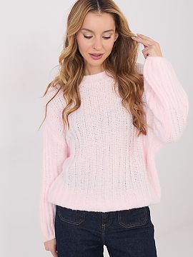 sweter Italy Moda  Dámsky sveter s casual charakterom, vyrobený z hrubého materiálu, ktorý sa skvele hodí na chladnejšie dni. Ideálny model na každode