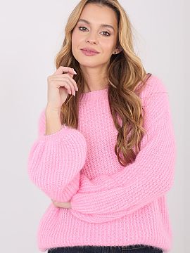 sweter Italy Moda  Dámsky sveter s casual charakterom, ideálny na každodenné štýlovanie a do práce. Model vyrobený z mäkkého a príjemného na dotyk 