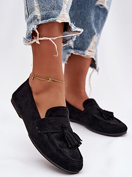 Mokasíny Step in style  Mokasíny pre dámy vyrobené z ekokože sú pohodlnou a štýlovou ponukou na každý deň. Plochá podrážka a mäkká stielka zabezpeču