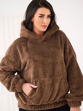 mikina Factory Price  Casual dámska mikina s roztomilým motívom medveďa je ideálnou voľbou pre každodenné štýlové outfity. Vyrobena z príjemného na d