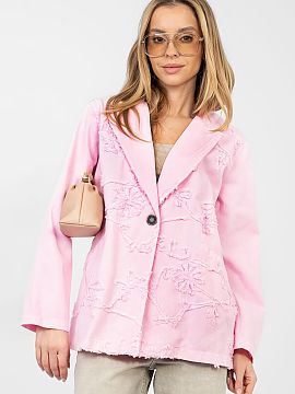 Sakko Rue Paris  Casualový dámsky sako vyrobené z vysokej kvality bavlny, ideálne pre každodenné štýlové kombinácie. Džínsový materiál dodáva 