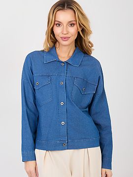 Bunda Rue Paris  Klasická dámska rifleová bunda v casual štýle, ideálna pre každodenné outfit. Model so zapínaním na gombíky, s klasickým goliero