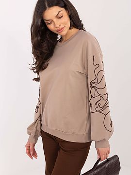 mikina Relevance  Dámska blúza v štýle casual, vyrobená z mäkkej bavlny s prídavkom elastanu, zaručuje pohodlnosť a voľnosť pohybov. Model so štan