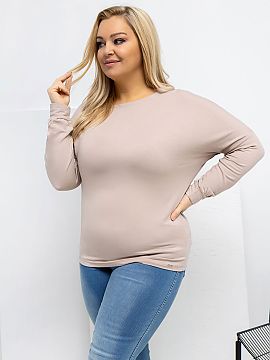 halenka plus size Relevance  Blúzka plus size s klasickým, okrúhlym výstrihom, navrhnutá s ohľadom na pohodlie a každodenné nosenie. Model v štýle casual, ide�
