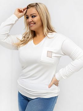 blúzka plus size Relevance  Blúzka veľkosti plus s klasickým, každodenným charakterom je skvelou základňou pre mnoho štýlov. Hladký vzor jej dodáva univerzá