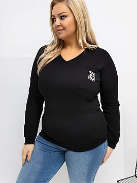 blúzka plus size Relevance  Blúzka vo veľkosti plus s klasickým, každodenným charakterom je skvelou základňou pre mnoho štýlov. Hladký vzor jej dodáva univer