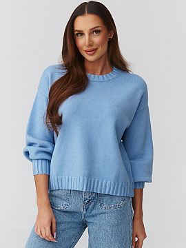 sweter Makadamia  Štýlový a nadčasový dámsky sveter v univerzálnom veľkosti, ktorý kombinuje pohodlie s moderným, casual štýlom. Model s voľným 