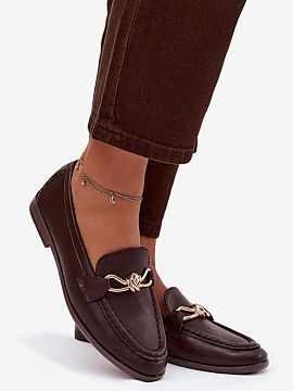 Loaferky Step in style  Klasické dámske loafers vyrobené z ekokože sú univerzálnou ponukou pre každodenné a elegantné štýly. Jednoduchý, nadčasový str