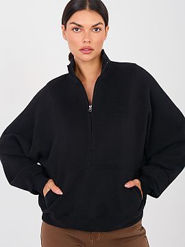 mikina Factory Price  Štýlový dámsky sveter štandardnej dĺžky je ideálnou ponukou pre ženy, ktoré ocenia pohodlie a minimalistický, neformálny štýl.