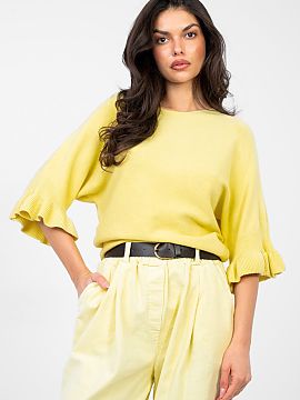 sweter Italy Moda  Elegantný dámsky sveter štandardnej dĺžky, ideálny nielen na každodenné nosenie, ale aj na špeciálne príležitosti. Vyrobený z v