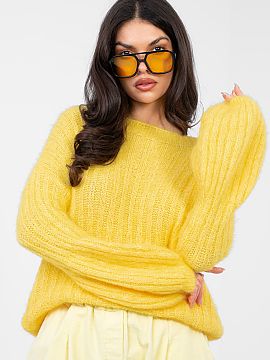 sweter Italy Moda  Elegantný ženský sveter s casual charakterom, ktorý sa hodí tak na každý deň, ako aj do práce. Model so štandardnou dĺžkou, dlh�