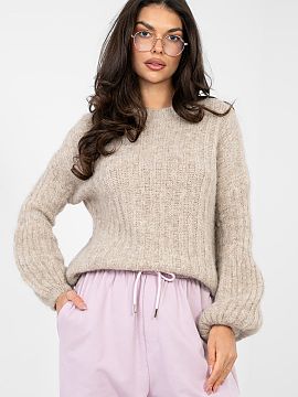 sweter Italy Moda  Elegantný dámsky sveter s casual charakterom, ktorý sa hodí na každý deň aj do práce. Model s štandardnou dĺžkou, dlhým rukávom