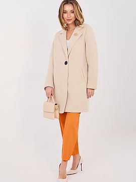 Päťdielna formálne oblečenie Rue Paris  Elegantný dámsky kabát s klasickým strihom je ideálnou ponukou na prechodné obdobie, jeseň, zimu aj jar. Model sa skvele hodí nielen