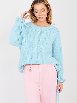 sweter Italy Moda  Dámsky sveter s casual charakterom, ideálny na každodenné štýlové kombinácie aj do práce. Model s štandardnou dĺžkou, vyrobený 