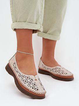 Balerinki Step in style  Ažurované dámske baleríny značky Sergio Leone sú ideálnou ponukou pre ženy, ktoré ocenia pohodlie a jemný, ženský štýl. Vyrobe