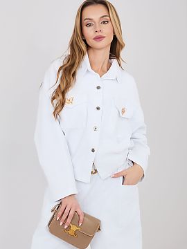 zamatová bunda Rue Paris  Moderná, dámska trblietavá bunda v štýle casual, ideálna na každodenné, prechodné dni. Tento model kombinuje klasický strih bomber