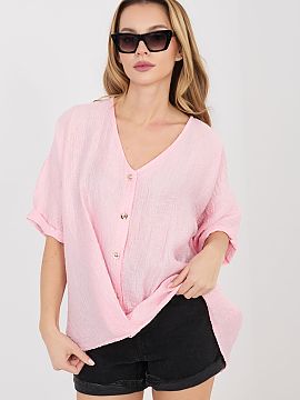 Tričko s krátkym rukávom Italy Moda  Košeľa pre ženy s ľahkým a pohodlným strihom, ideálna na každodenné štýlové kombinácie. Vyrobená z príjemného na dotyk mater