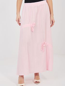 dlhá sukňa Italy Moda  Dlhá dámska sukňa v štýle casual, ideálna na každodenné outfity. Jej hladký vzor ju robí univerzálnou a ľahko kombinovateľnou s