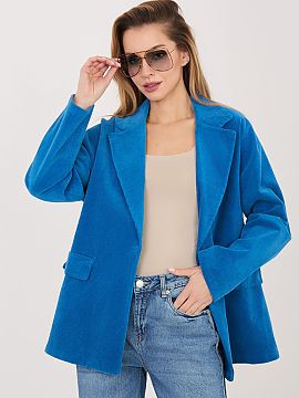 Sakko Rue Paris  Elegantný dámsky žaket z žinýmu v casual prevedení, ktorý sa skvele hodí nielen na každodenné nosenie, ale aj do práce. Tento mod