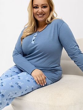 Pyžamo Plus Size Forever Pink