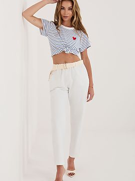 zamatové nohavice Italy Moda