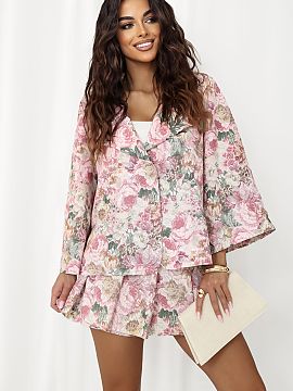 Sukňohavice Italy Moda  Elegantné sukňošortky s jemným kvetinovým potlačou, ktoré sa skvele hodia do pracovných outfitov a na špeciálne príležitosti. Sp