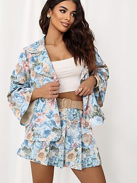 Sukňohavice Italy Moda  Elegantné sukne-šortky s jemným kvetinovým potlačou, ktoré sa skvele hodia do pracovných outfitov a na špeciálne príležitosti. Sp