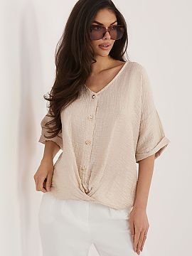 Tričko s krátkym rukávom Italy Moda  Košeľa pre ženy s ľahkým a pohodlným strihom, ideálna na každodenné štýlové oblečenie. Vyrobena z príjemného na dotyk materi�