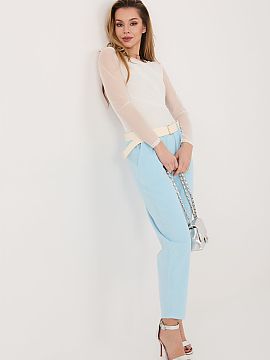 zamatové nohavice Italy Moda